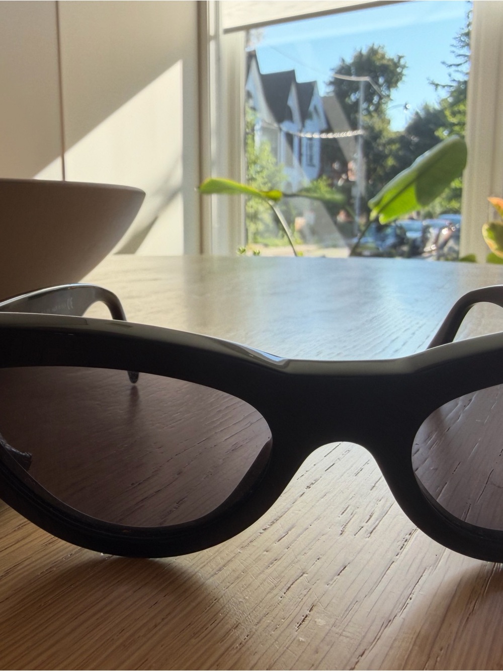 Celine Black Cat-Eye Sunglasses with Black Case - Picture 2 of 4